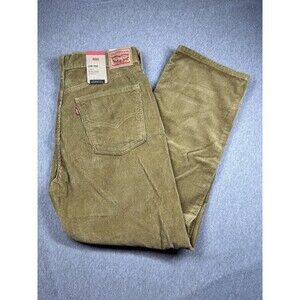 Levi's Low Pro Corduroy Pants  Women's Size 31x30 Gold Straight Leg Mid Rise NWT